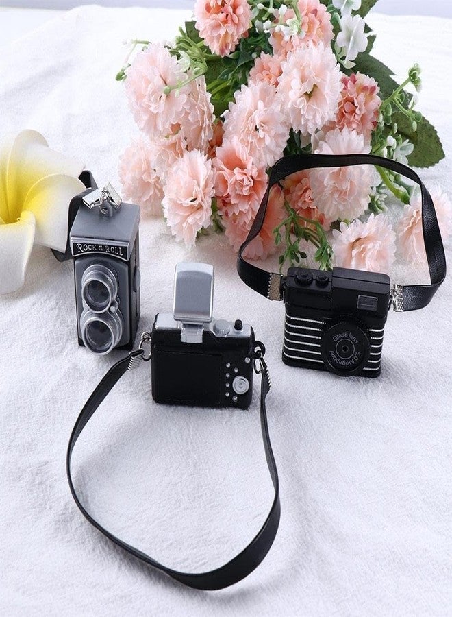 Essivox 1:12 Scale Miniature Digital SLR Camera for Dollhouse for Plastic Mini Furniture Accessory, Retro Theme Bedroom Wall Decor - Image 4